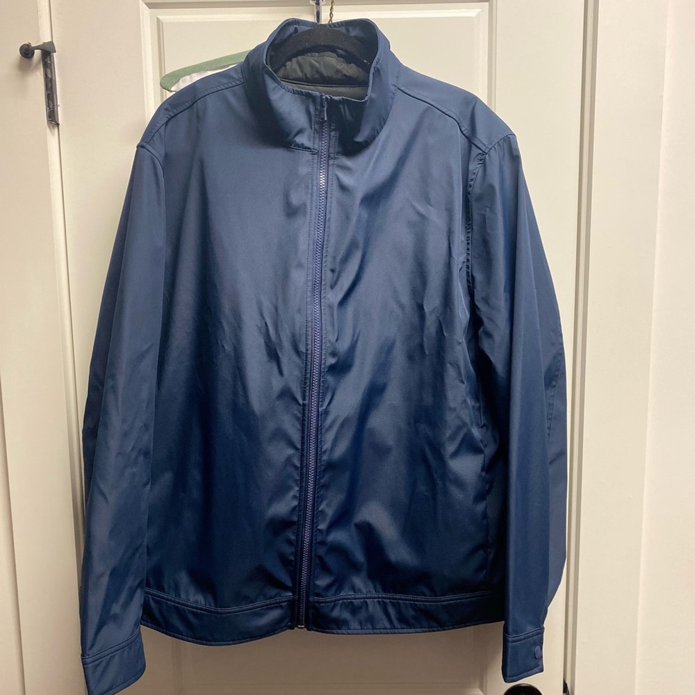 Lightweight nylon jacket with removable black vest liner